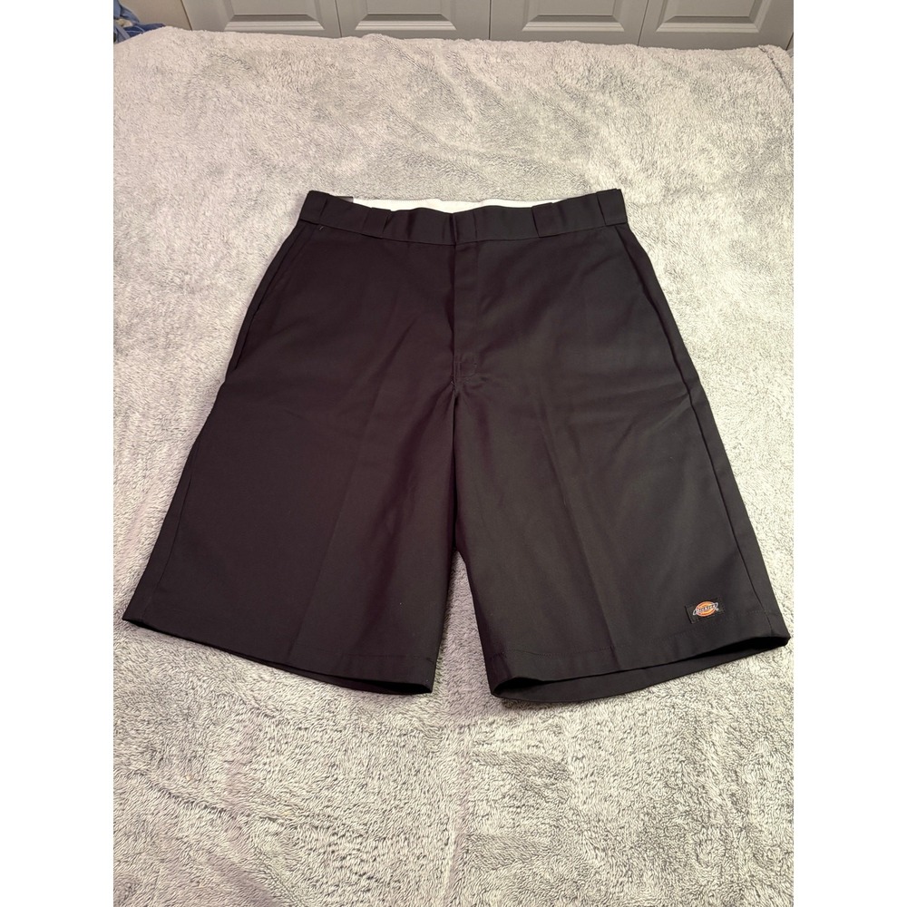 Dickie's Black Twill Work Shorts Loose Fit Sz 38x13 P374081 New With Tags